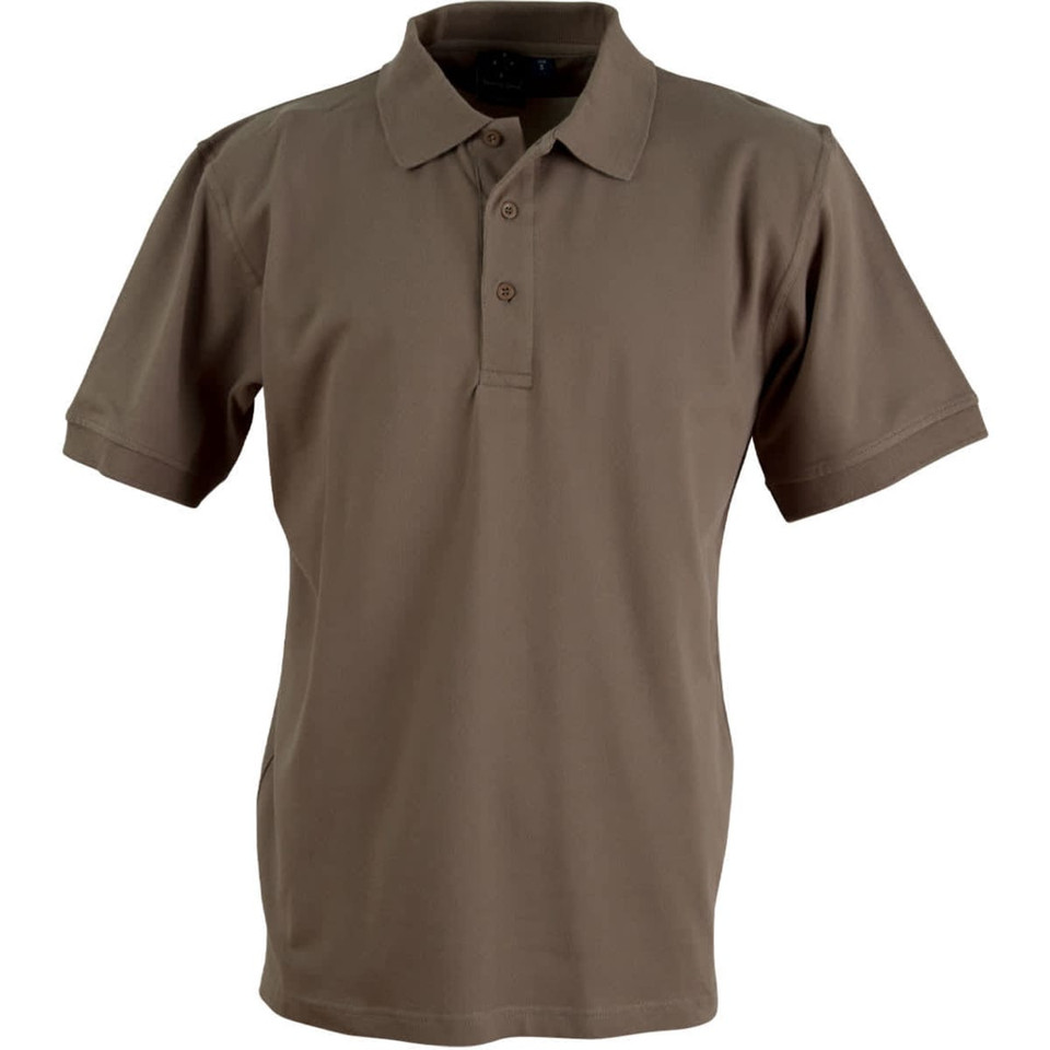 Men's cotton stretch polo