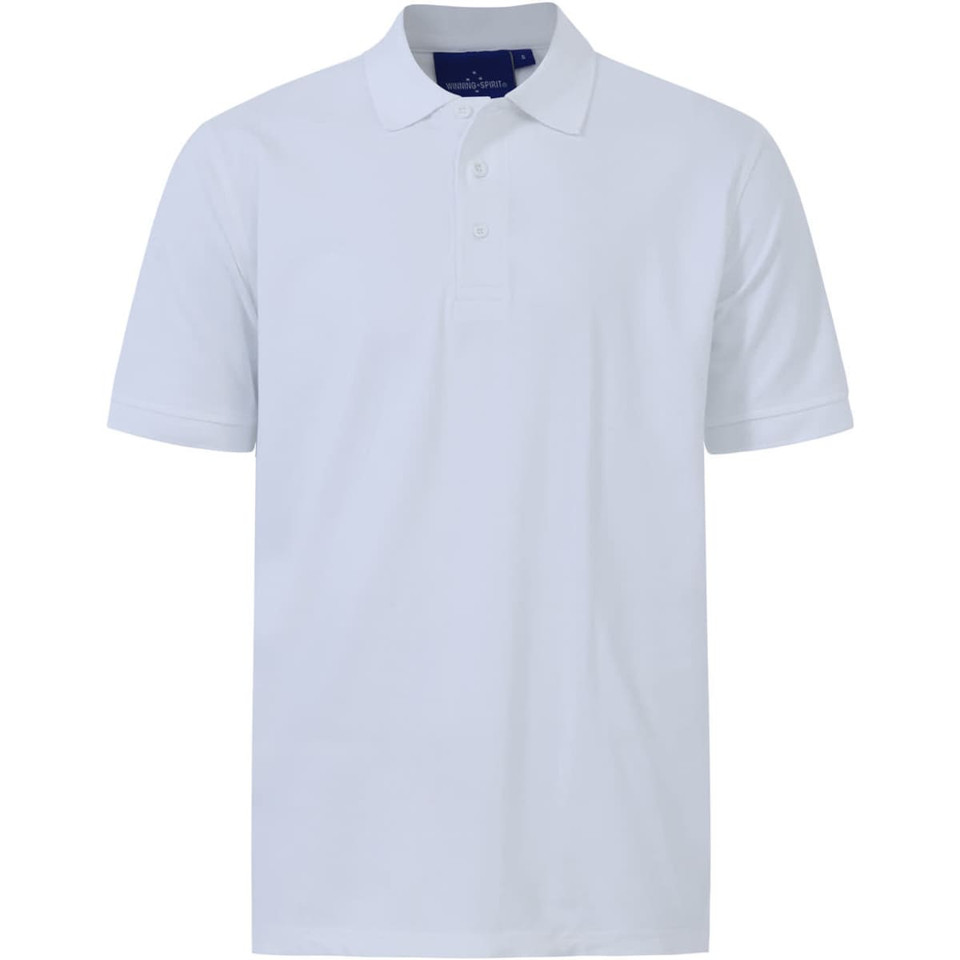 Men's cotton stretch polo