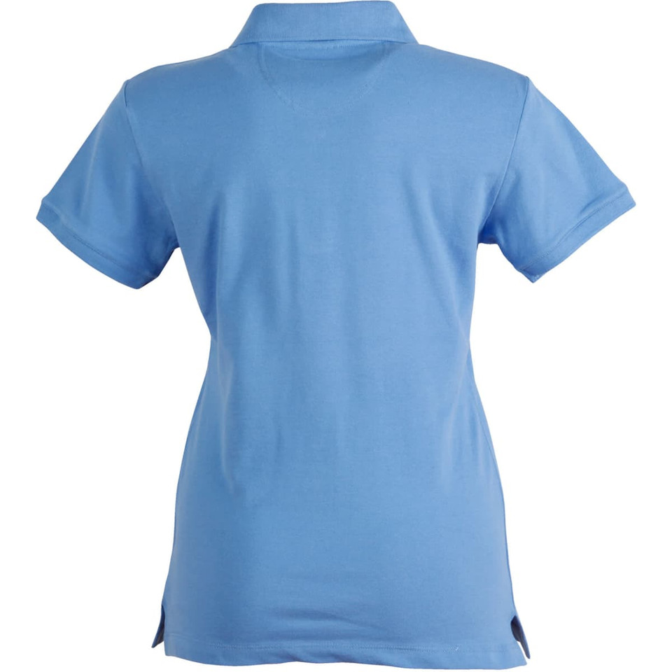 ladies cotton stretch polo