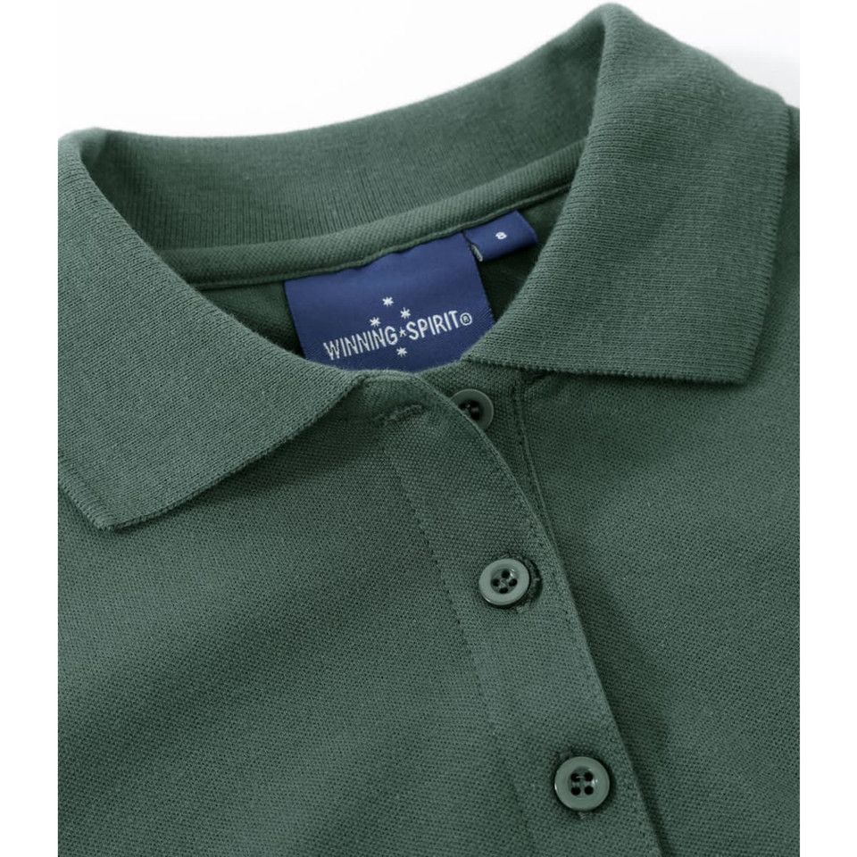 ladies cotton stretch polo