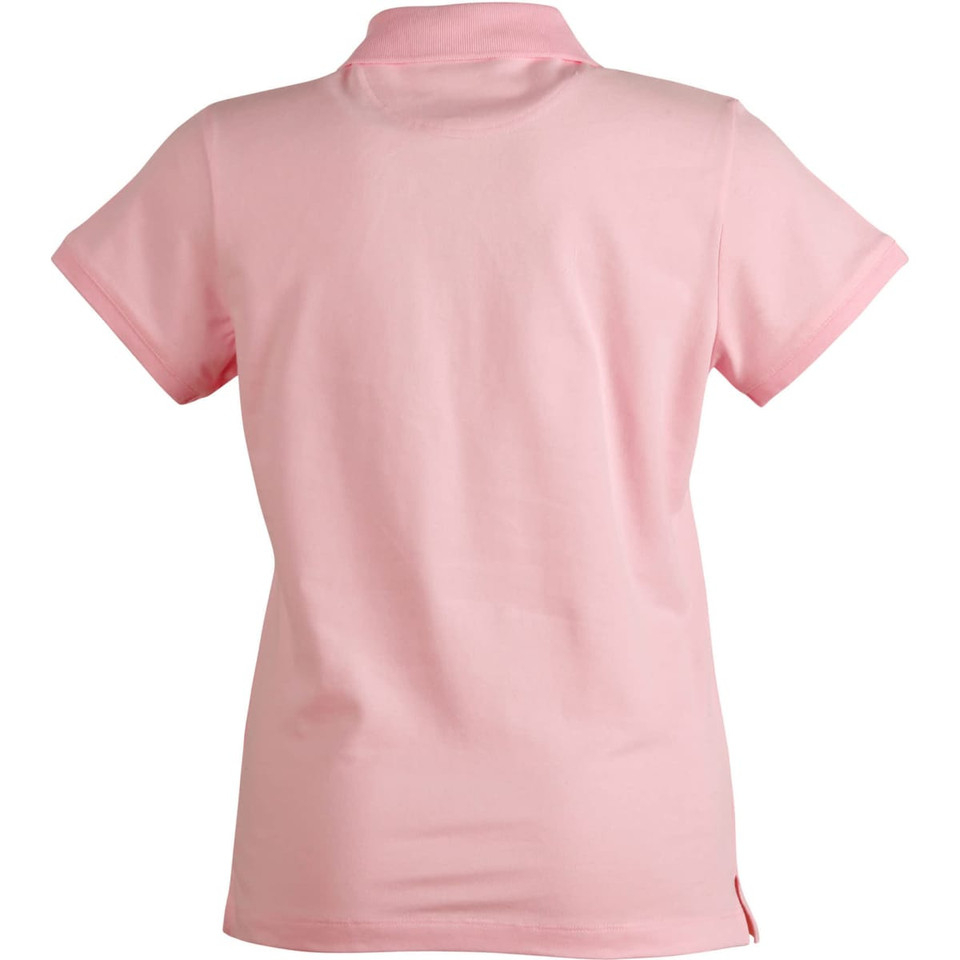 ladies cotton stretch polo