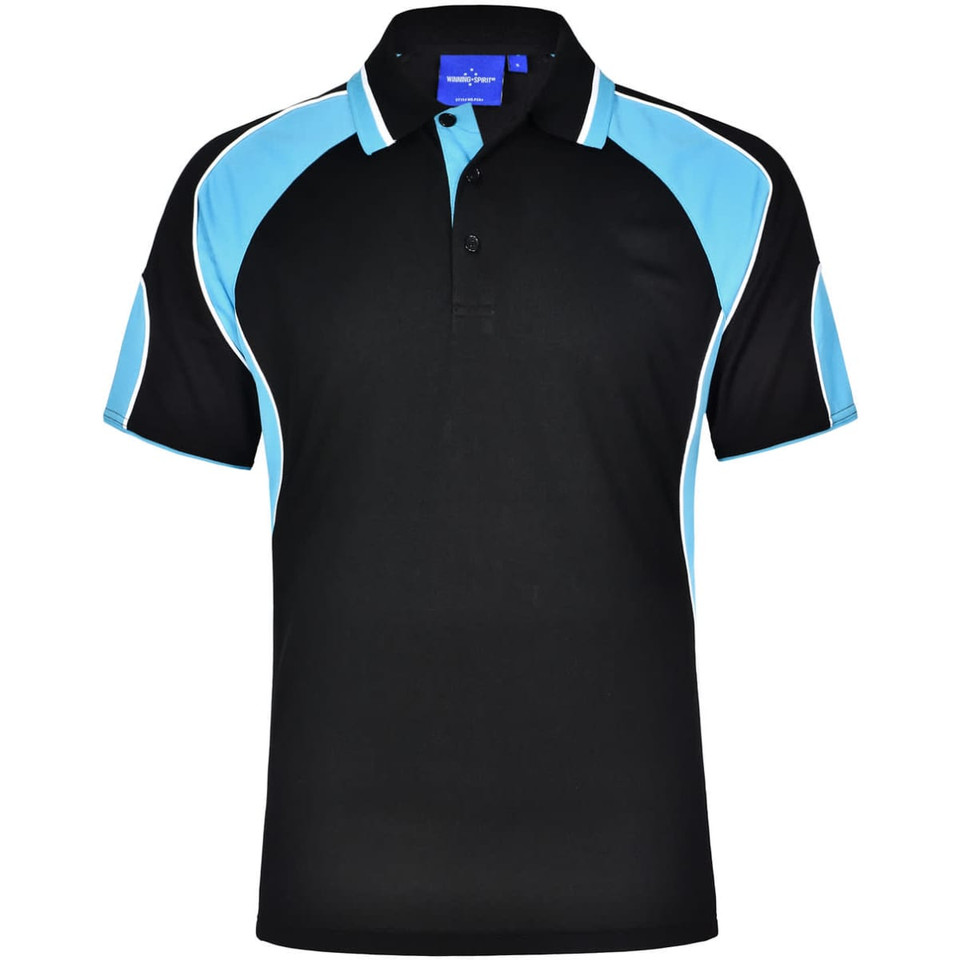 Men's Cooldry Contrast Polo With Sleeve Panel