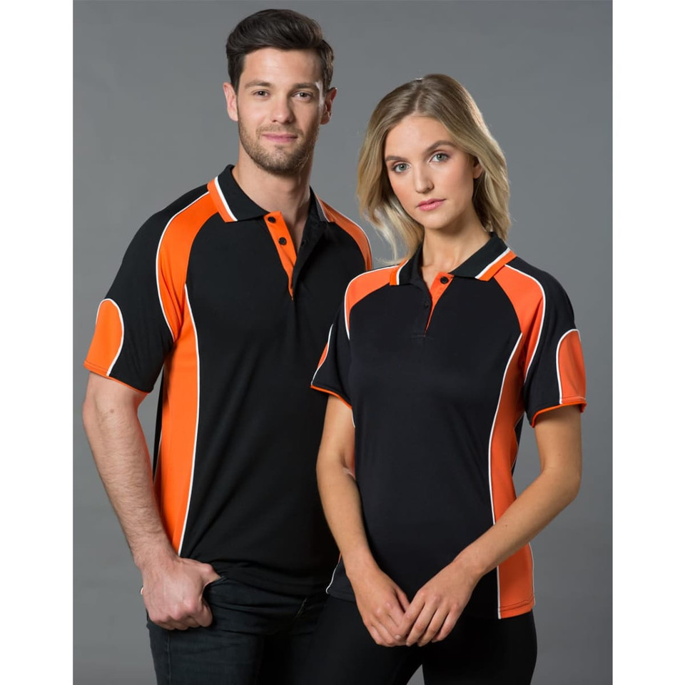 Men's Cooldry Contrast Polo With Sleeve Panel