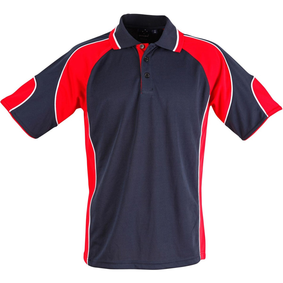 Men's Cooldry Contrast Polo With Sleeve Panel