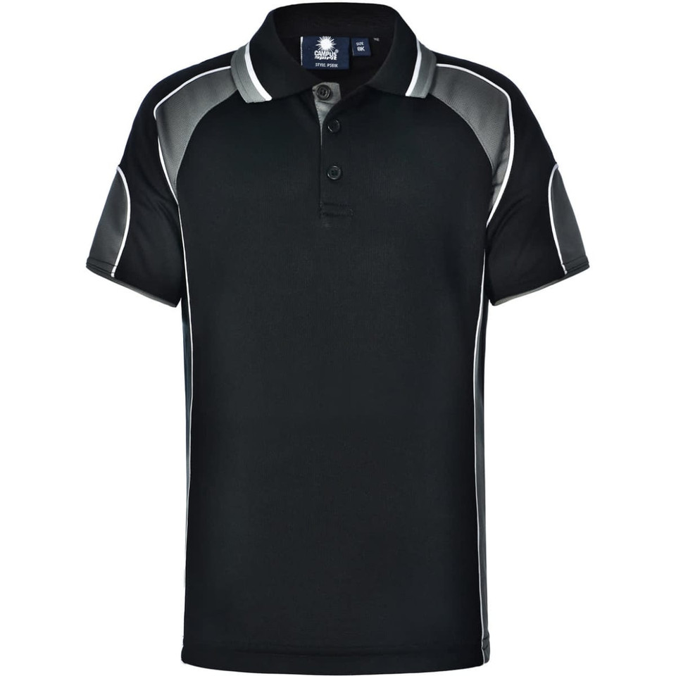Kid's Cooldry Contrast Polo With Sleeve Panel