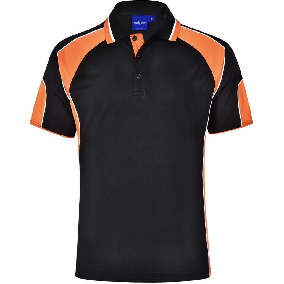 Kid's Cooldry Contrast Polo With Sleeve Panel