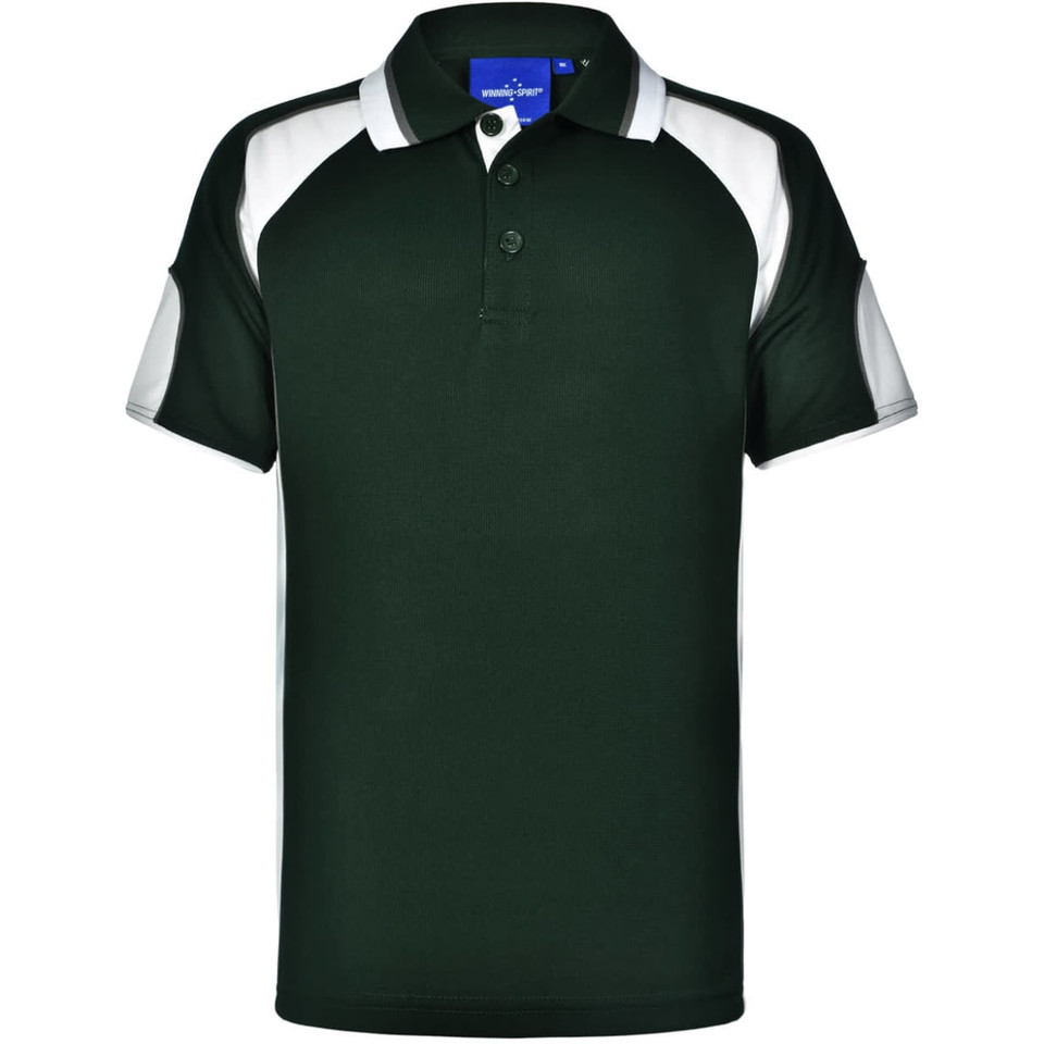 Kid's Cooldry Contrast Polo With Sleeve Panel