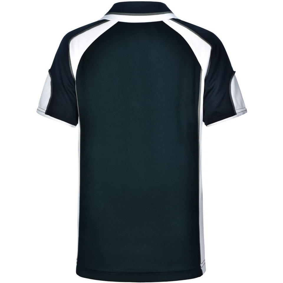 Kid's Cooldry Contrast Polo With Sleeve Panel