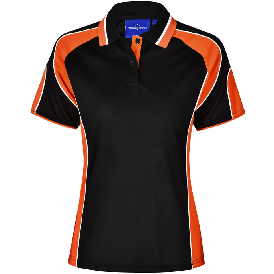 Ladies' Cooldry Contrast Polo With Sleeve Panel