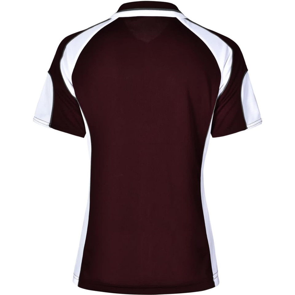 Ladies' Cooldry Contrast Polo With Sleeve Panel