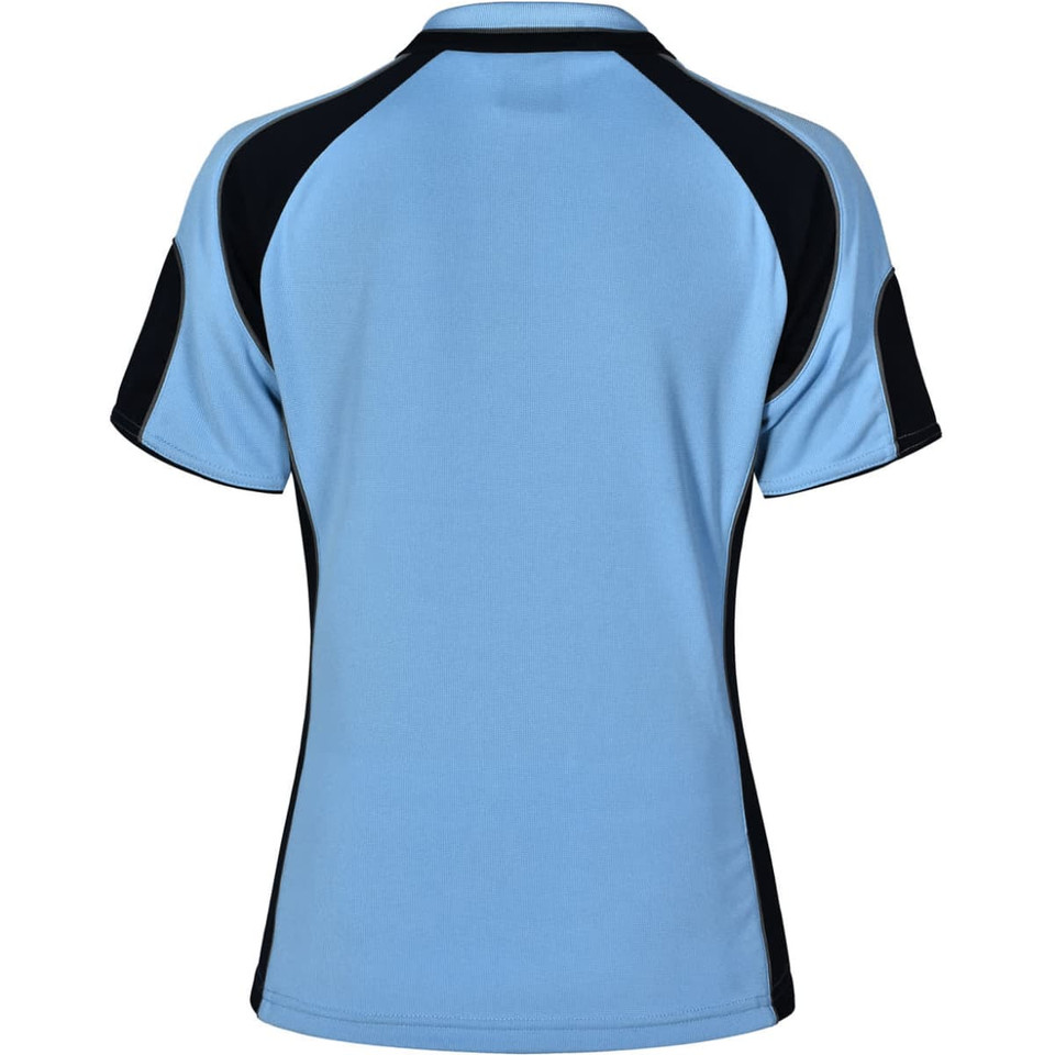 Ladies' Cooldry Contrast Polo With Sleeve Panel