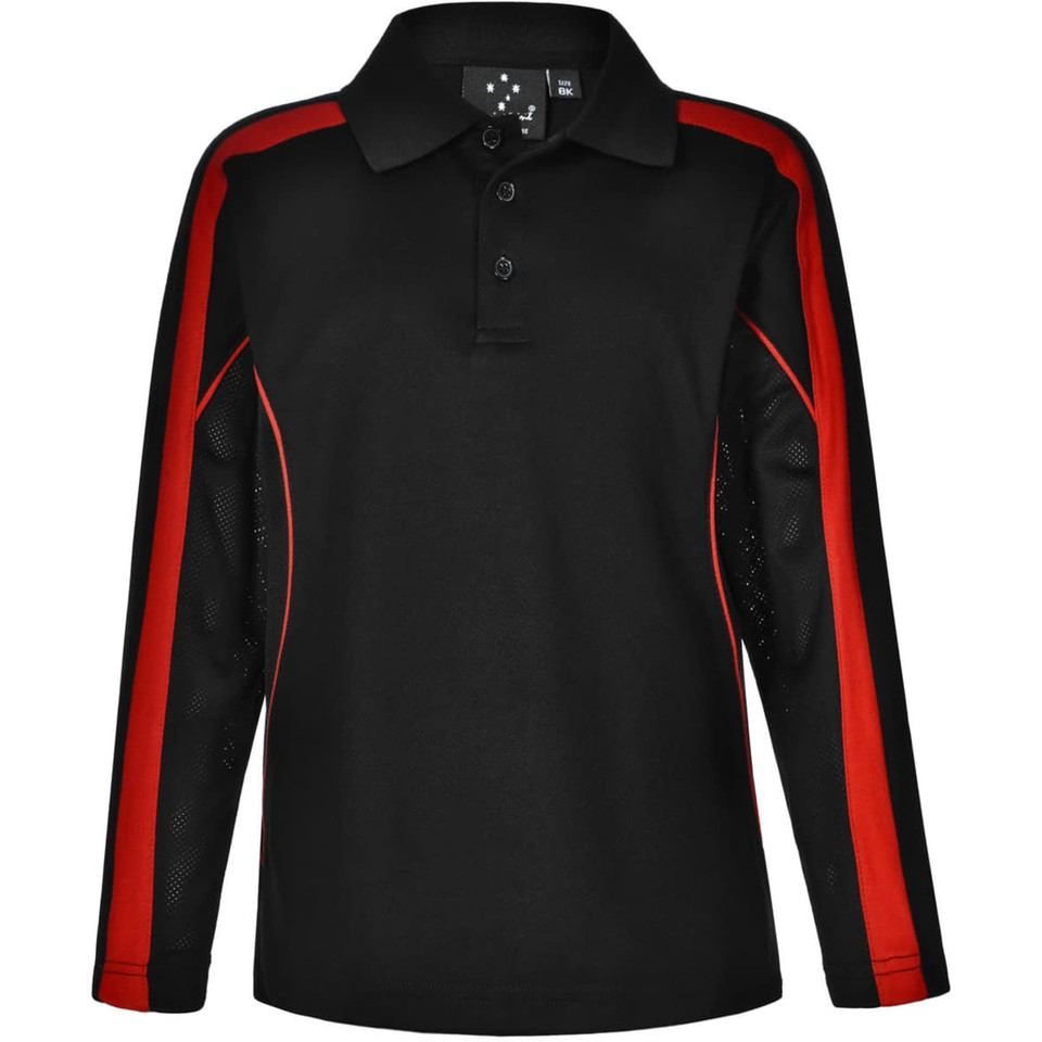 Kids' TrueDry Long Sleeve Polo