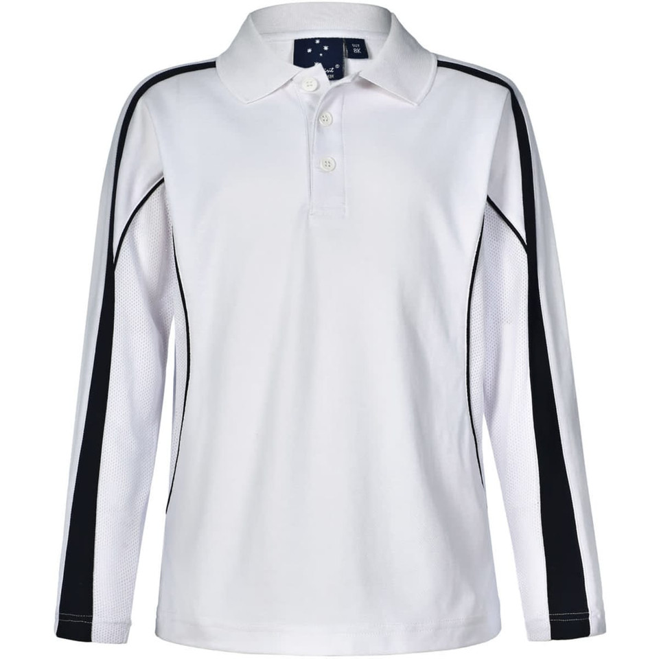 Kids' TrueDry Long Sleeve Polo