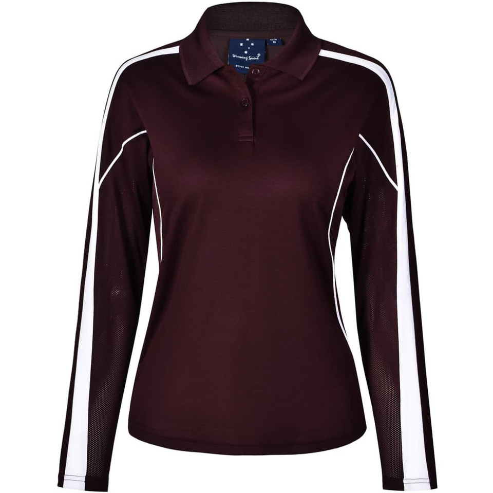 Ladies' TrueDry Long Sleeve Polo