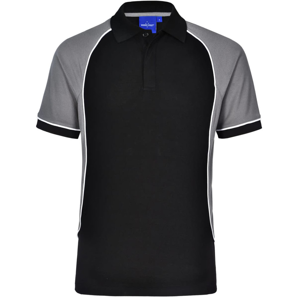 Kids' TrueDry Tri-colour S/S Pique Polo