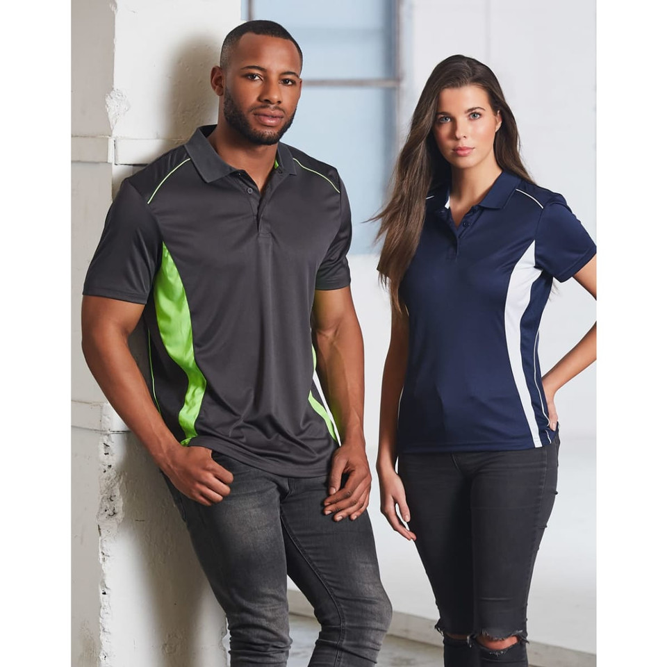 Men's Cooldry S/S Contrast Interlock Polo