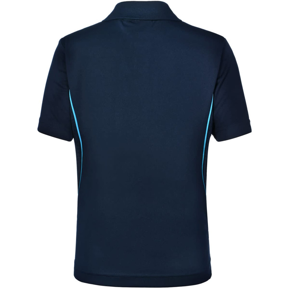 Kids' Cooldry S/S Contrast Interlock Polo