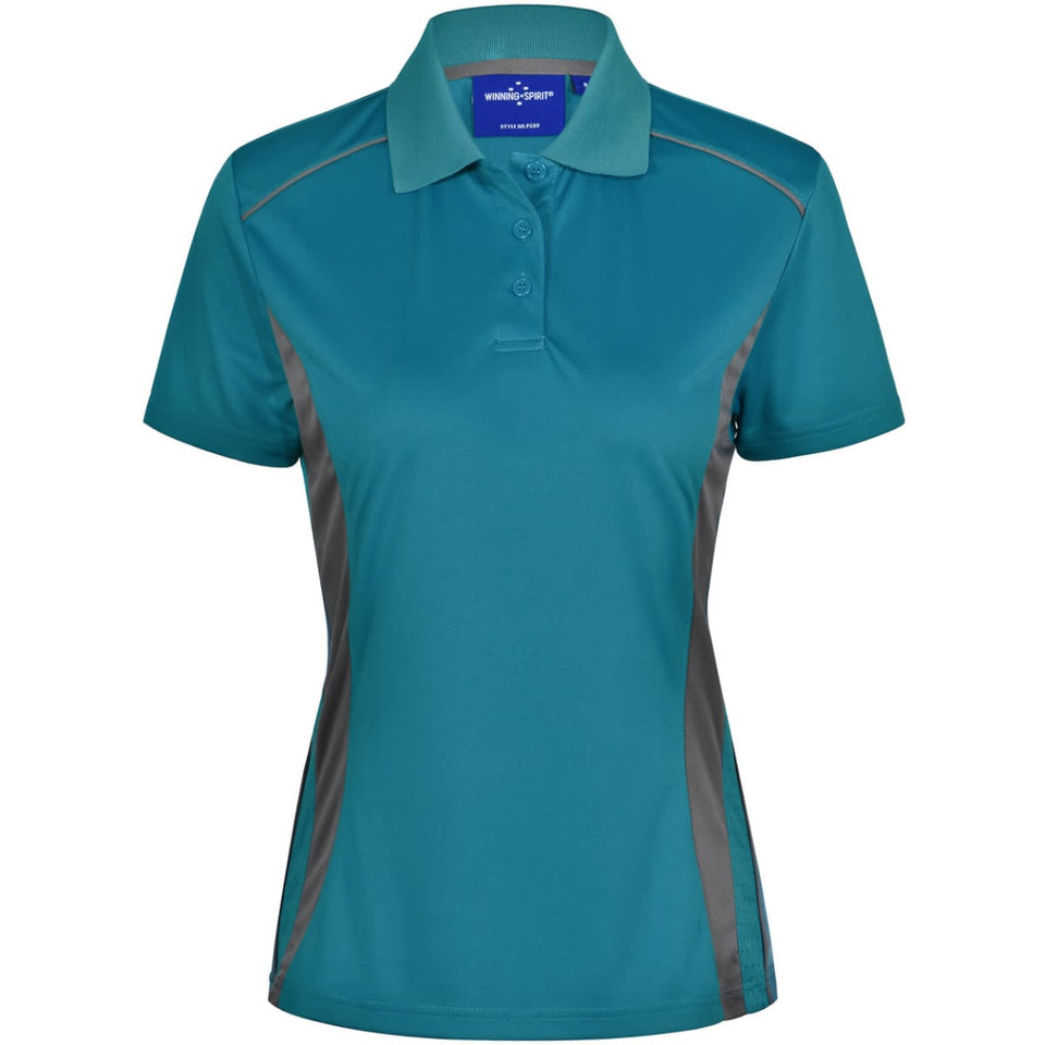 Ladies' Cooldry S/S Contrast Interlock Polo