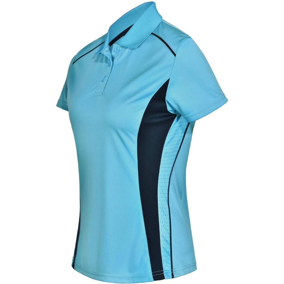 Ladies' Cooldry S/S Contrast Interlock Polo