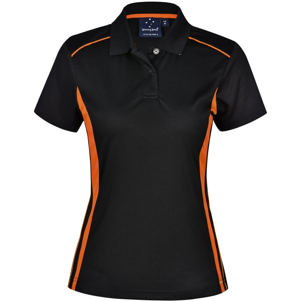 Ladies' Cooldry S/S Contrast Interlock Polo