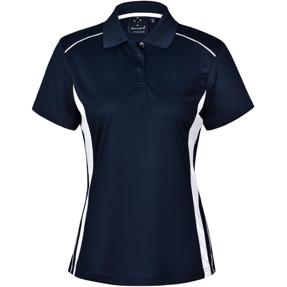 Ladies' Cooldry S/S Contrast Interlock Polo
