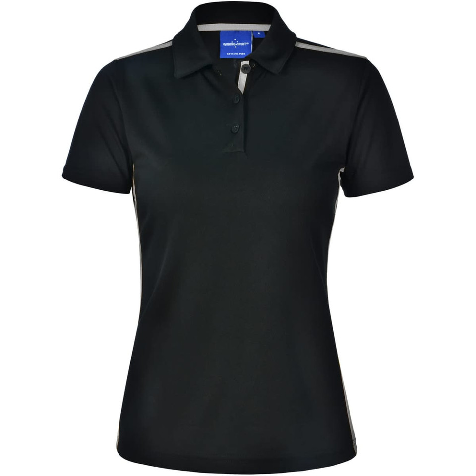 Ladies' rapid cool short sleeve contrast polo