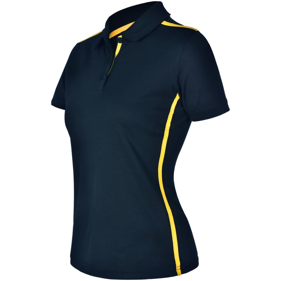 Ladies' rapid cool short sleeve contrast polo