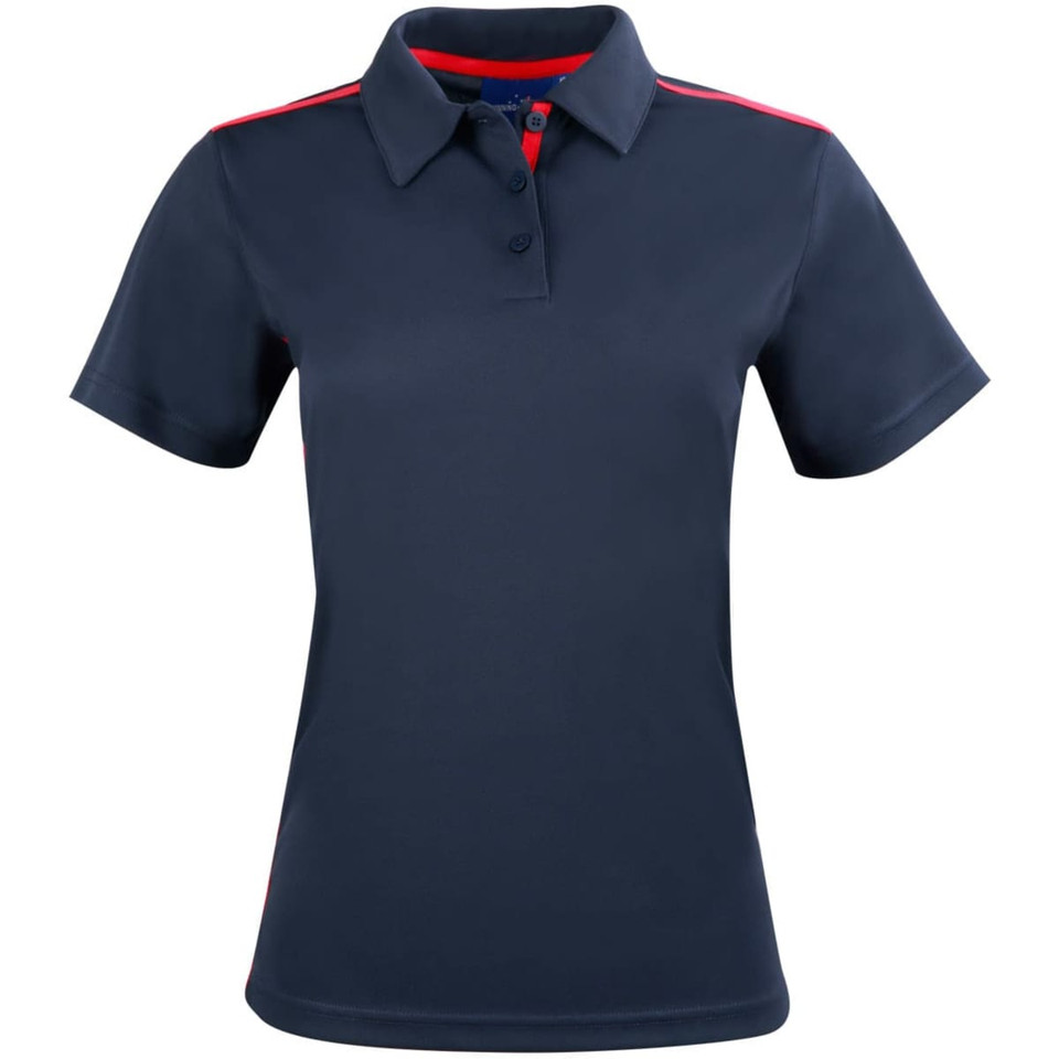 Ladies' rapid cool short sleeve contrast polo