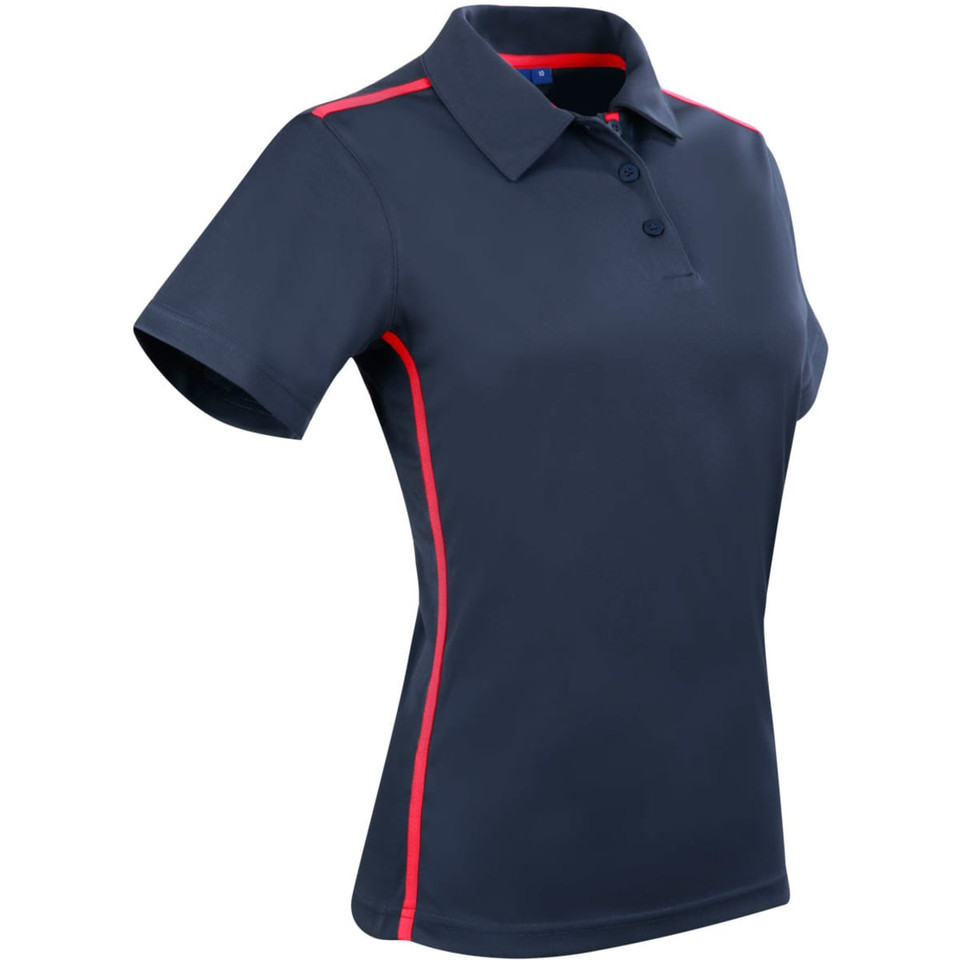 Ladies' rapid cool short sleeve contrast polo