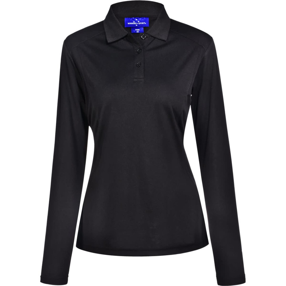 Ladies' Bamboo Charcoal L/S Polo