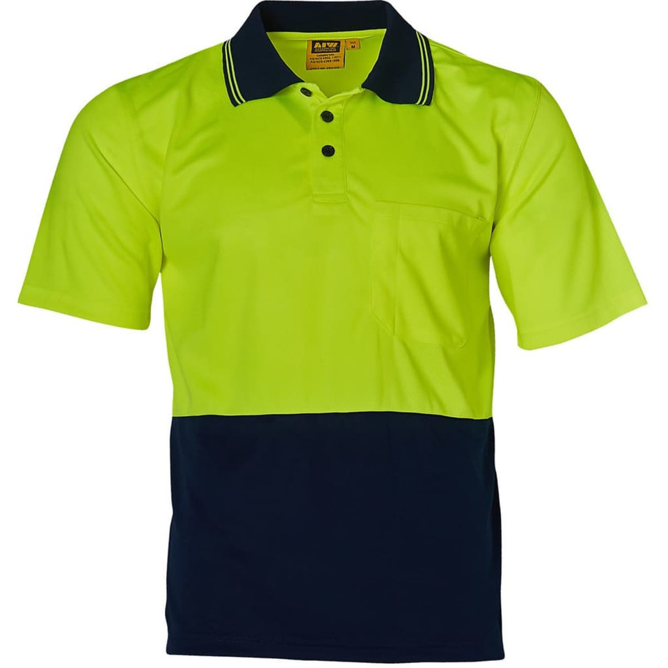 Hi-Vis truedry safety polo S/S