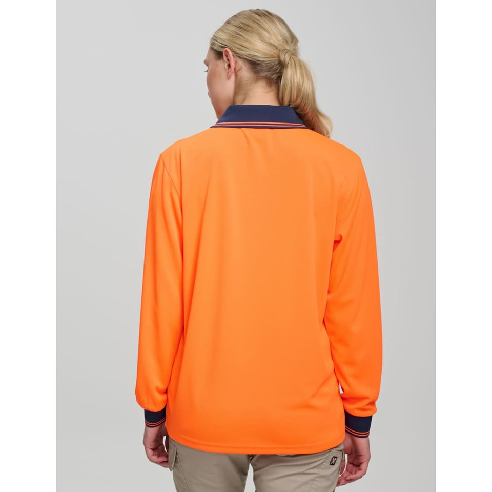 Hi-Vis cooldry safety polo L/S