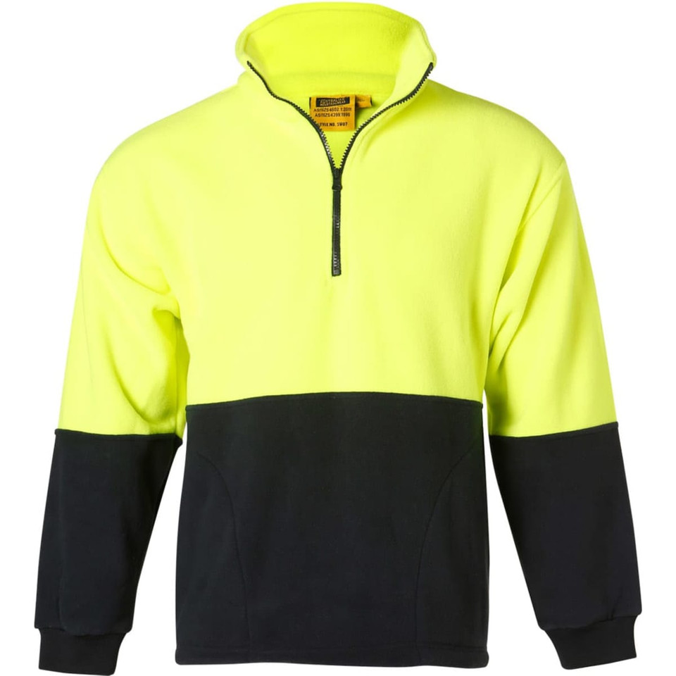 Hi-Vis polar fleece half zip pullover