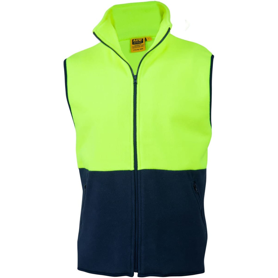 Hi-Vis two tone polar fleecy vest