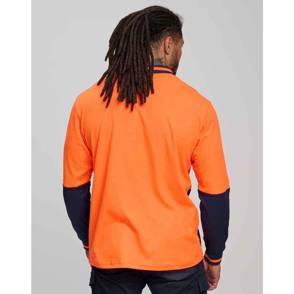 Hi-Vis truedry safety polo L/S