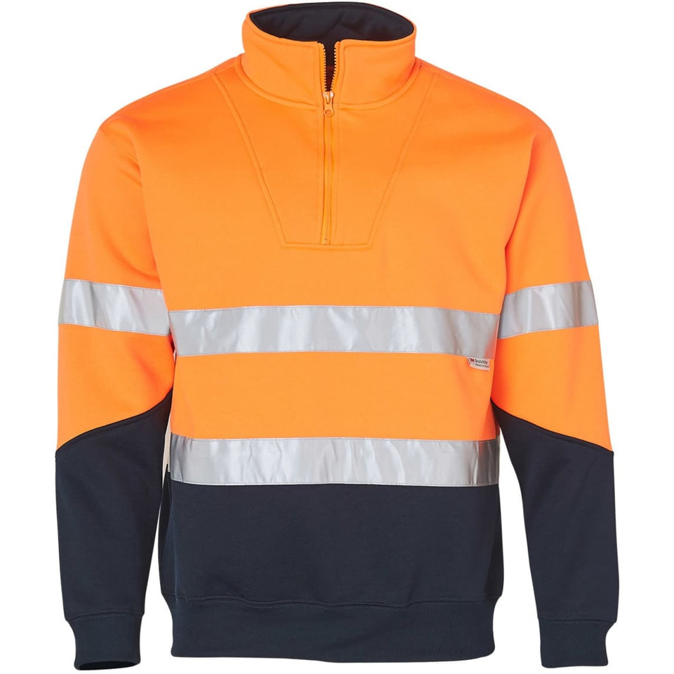 Hi-Vis L/S Fleecy Collar Sweater 3M Tapes