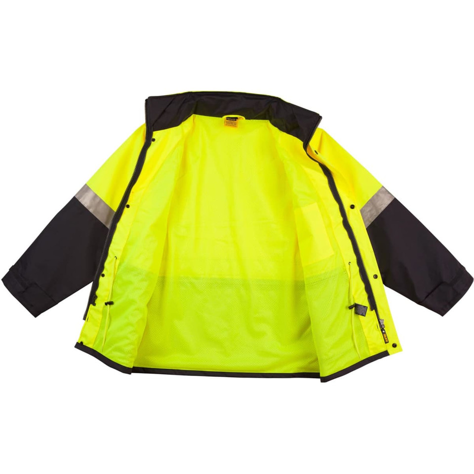 Hi-Vis Two Tone Rain Proof Safety Jacket With 3M Tapes