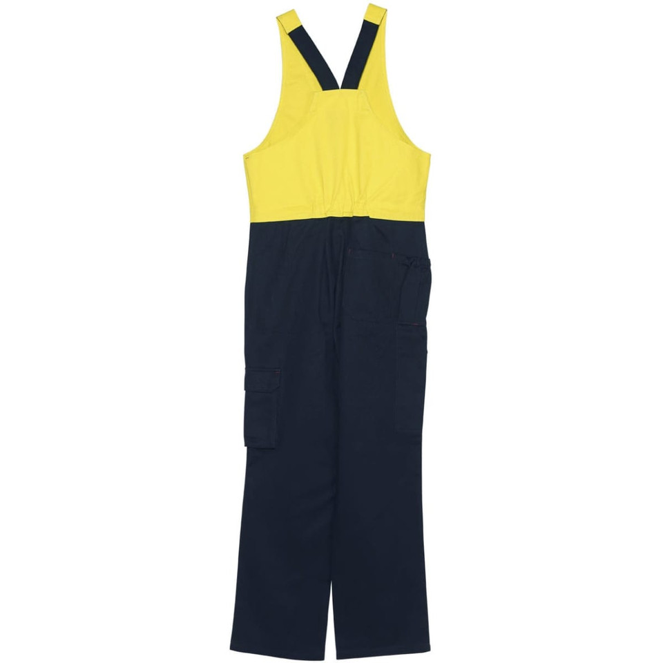 Hi-His Two Tone Men's Cotton Drill Action Back Overall-Regular