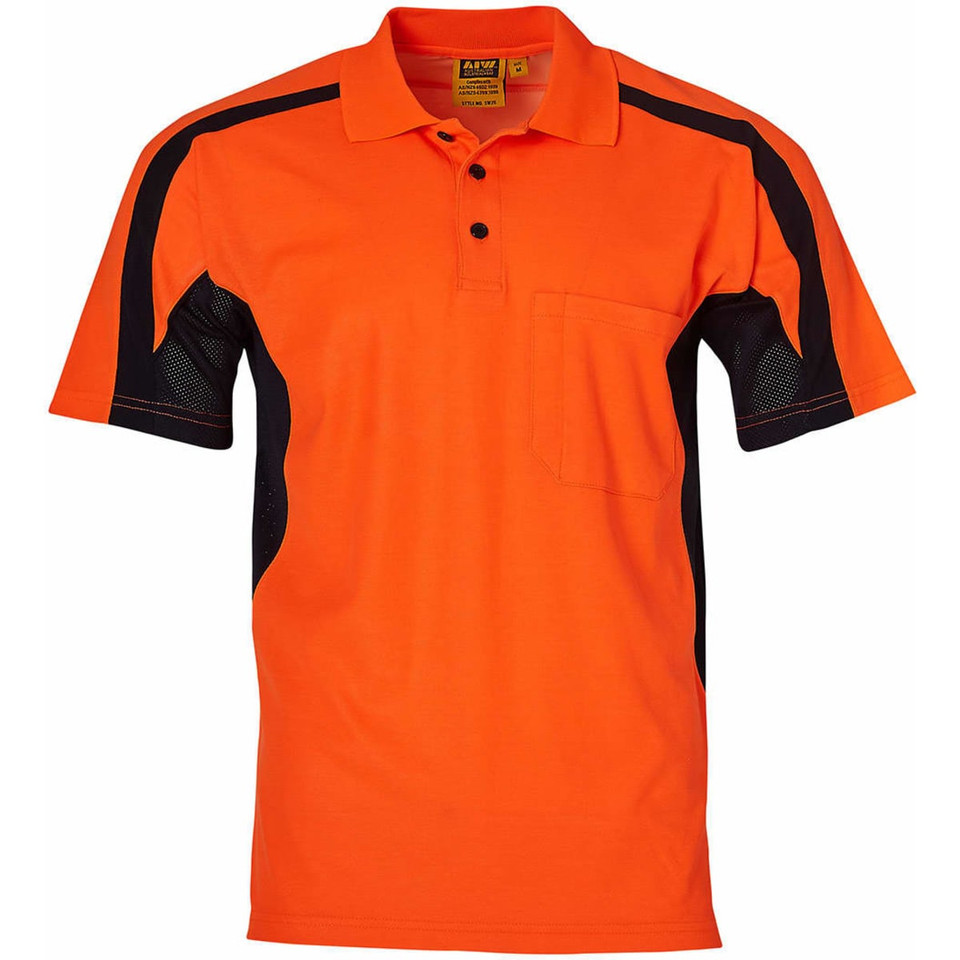 mens truedry S/S safety polo