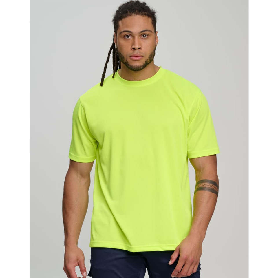 Cooldry Hi-Vis Mini Waffle Safety Tee