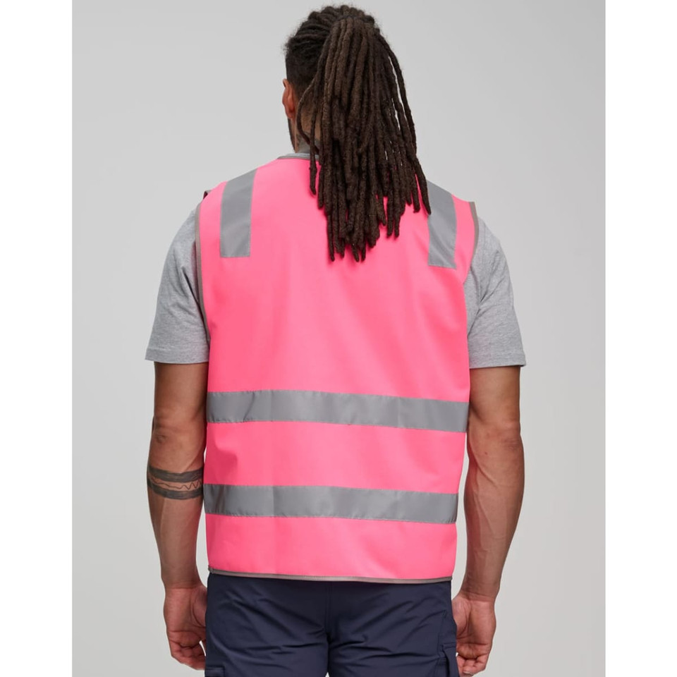 Hi Vis Safety Vest With Shoulder Reflective Tapes