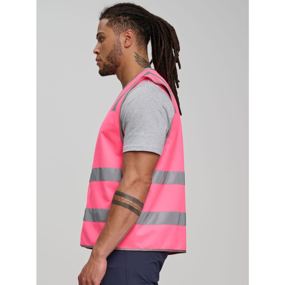 Hi Vis Safety Vest With Shoulder Reflective Tapes