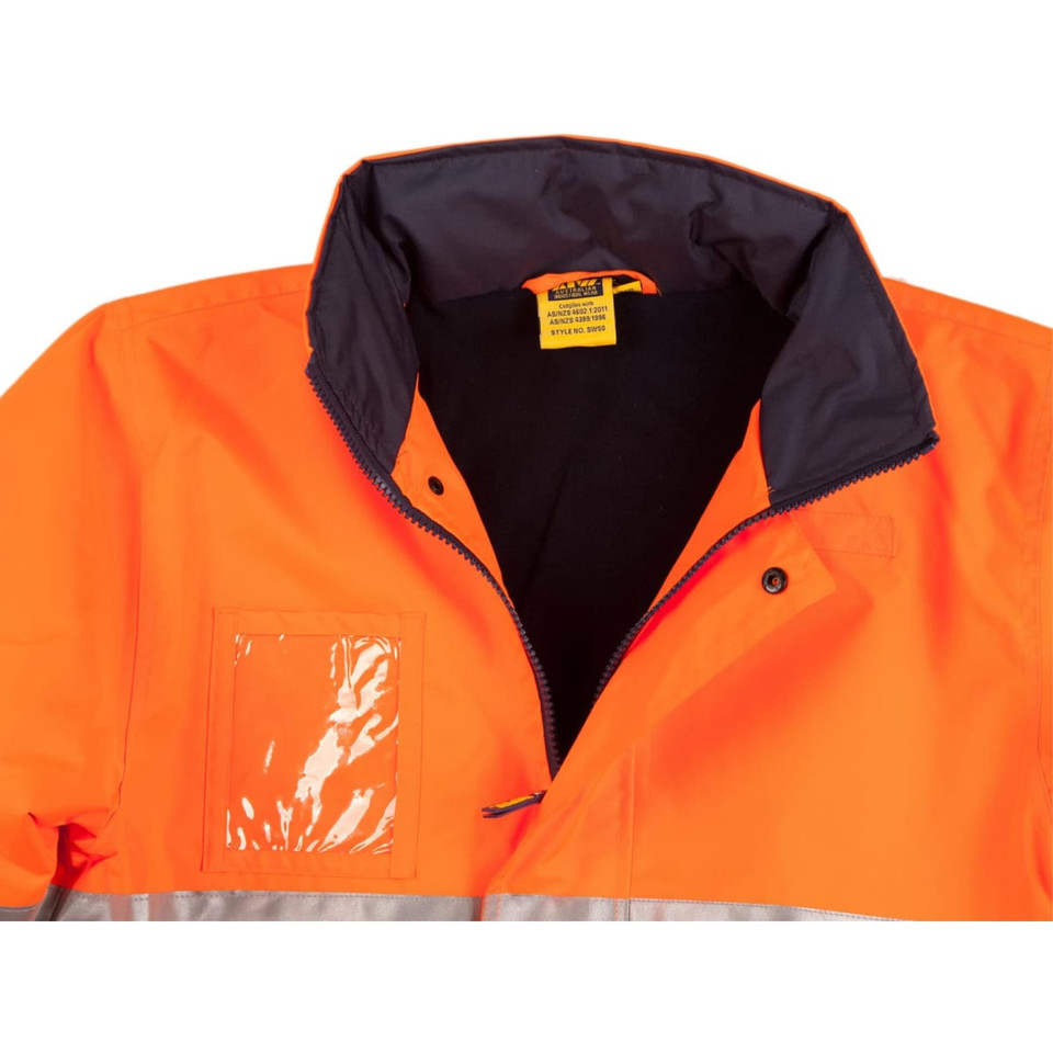 Hi-Vis Long Line Safety Jacket With 3M Tapes