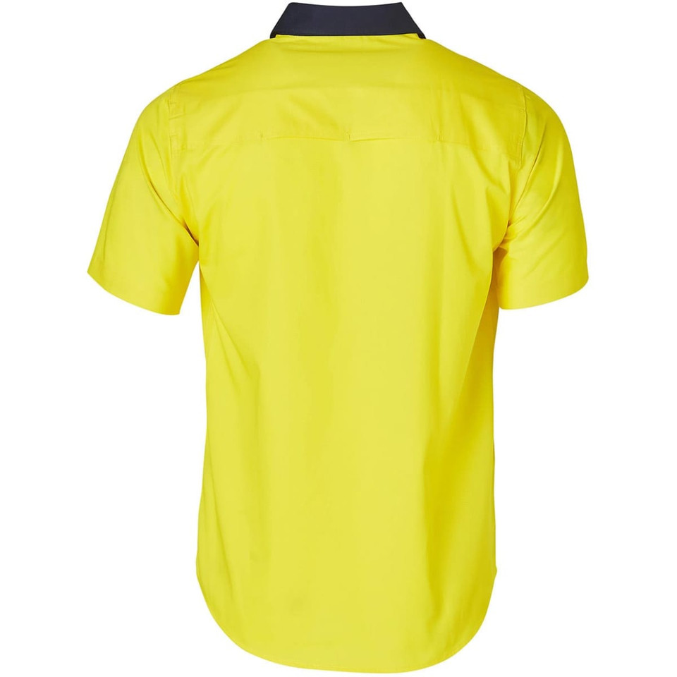 Hi-Vis two tone S/S cotton work shirt