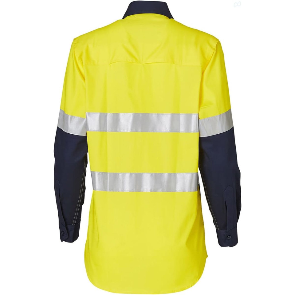 Ladies' Hi-Vis L/S Safety Shirt 3M Tape