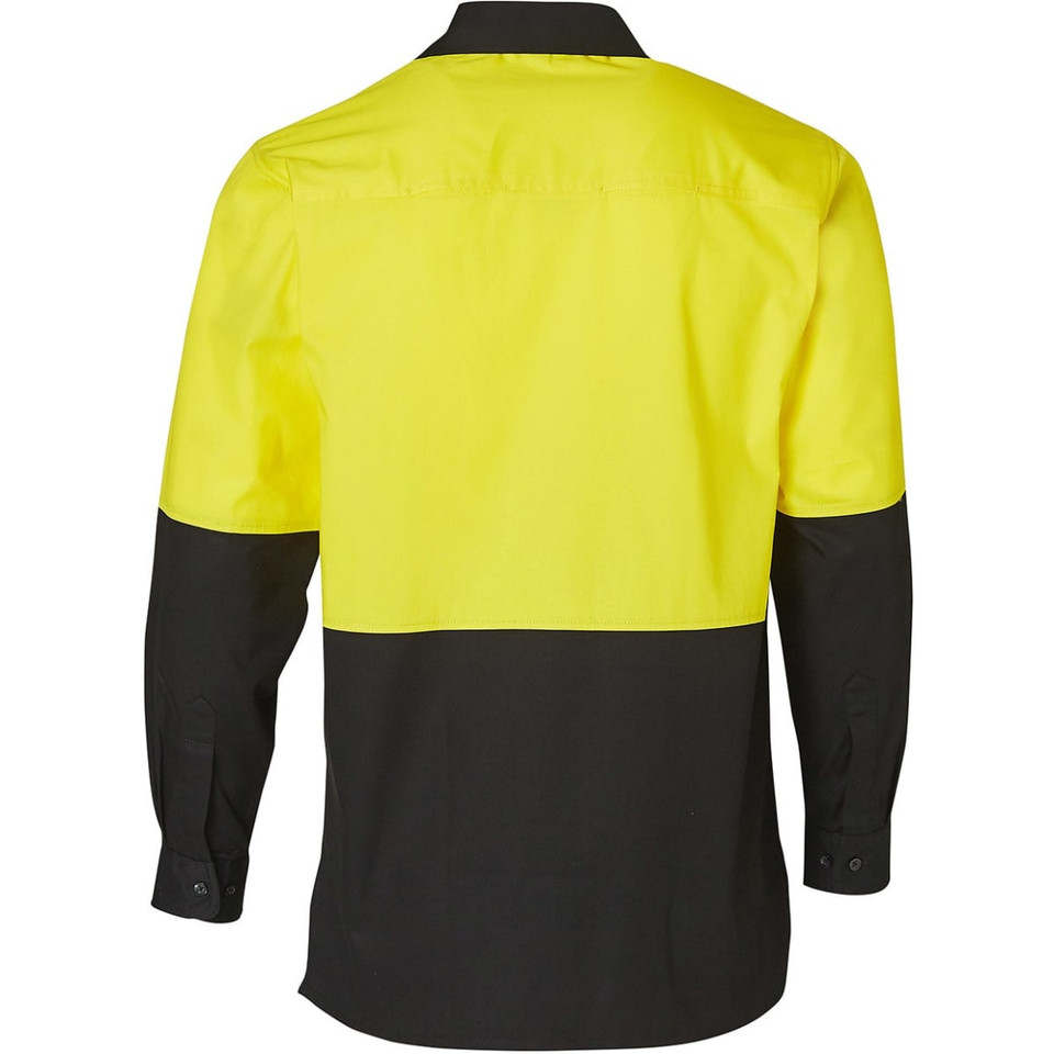 Men's Two Tone Cool Breeze L/S Cotton Safety Shirt