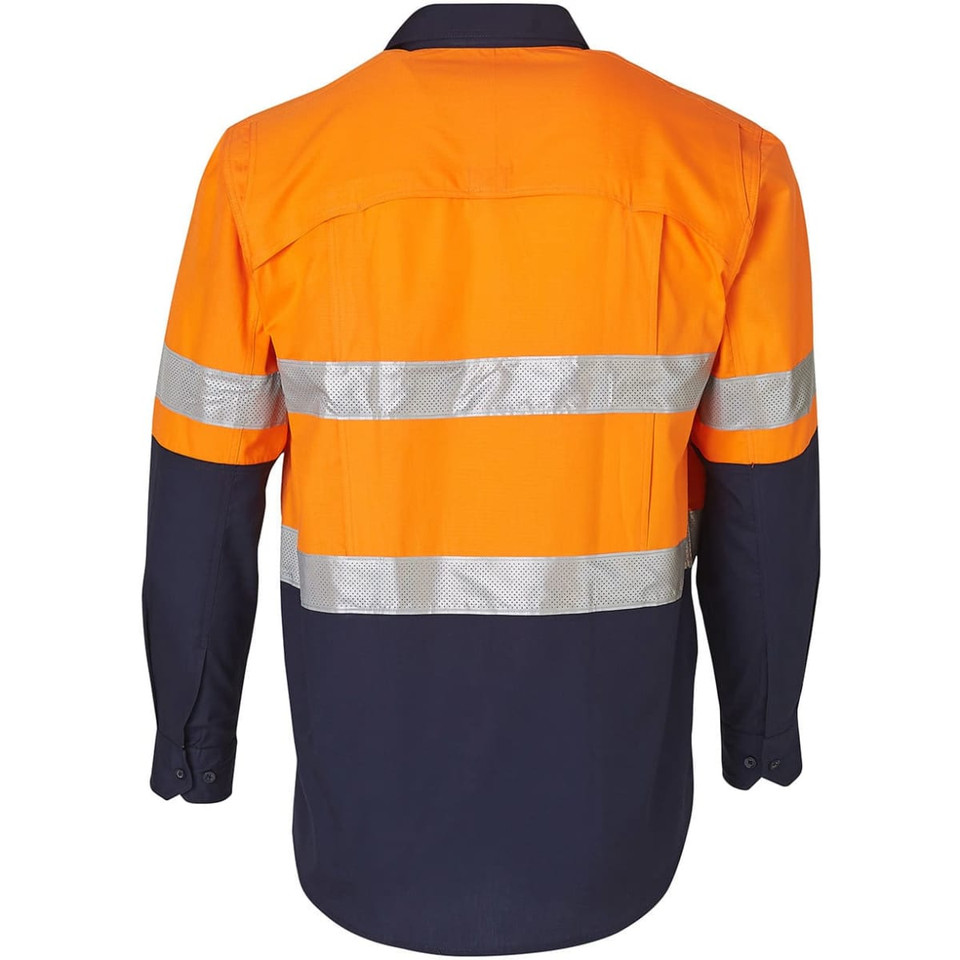 Hi-Vis Cotton Rip-Stop L/S Shirt 3M Tape