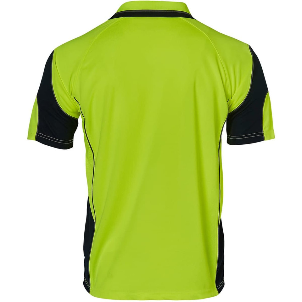 Cooldry Hi-Vis Mini Waffle Safety Polo