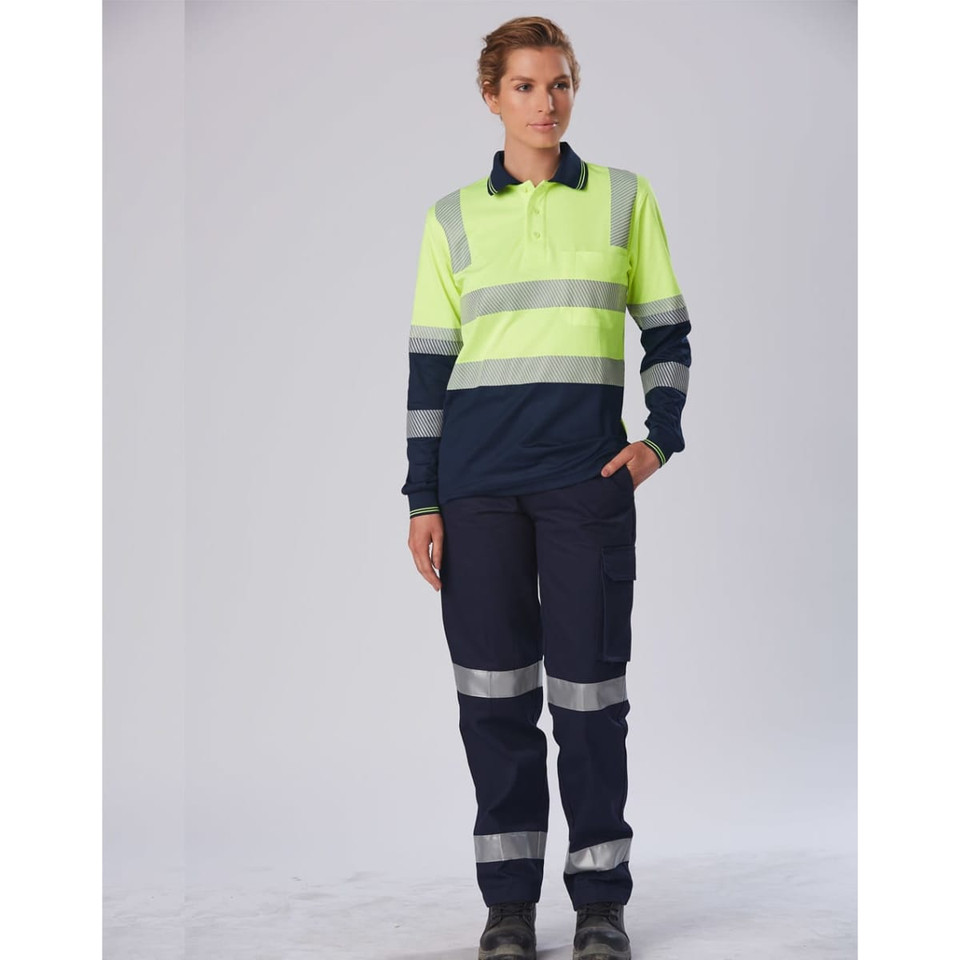 Biomotion Segmented Truedry L/S Safety Polo