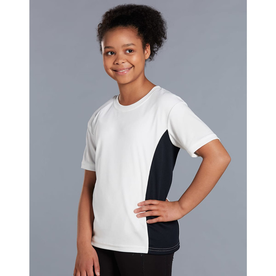 kids cooldry S/S contrast tee